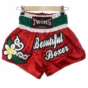 Twins Women's Muay Thai Embroidered Floral Shorts